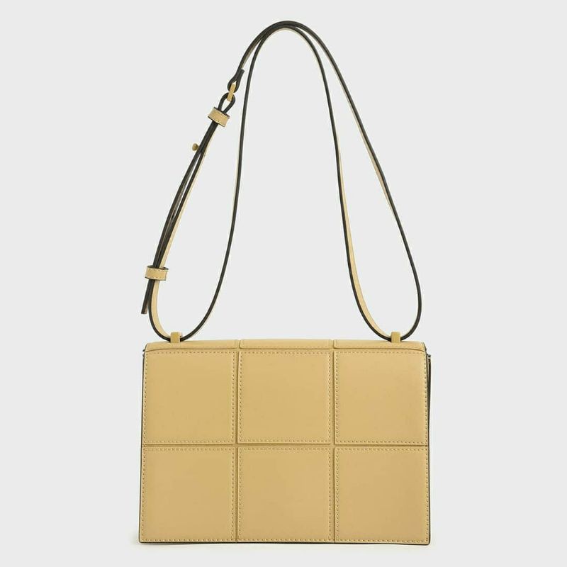 8.8 SALE | CK Textured Panelled Shoulder Bag