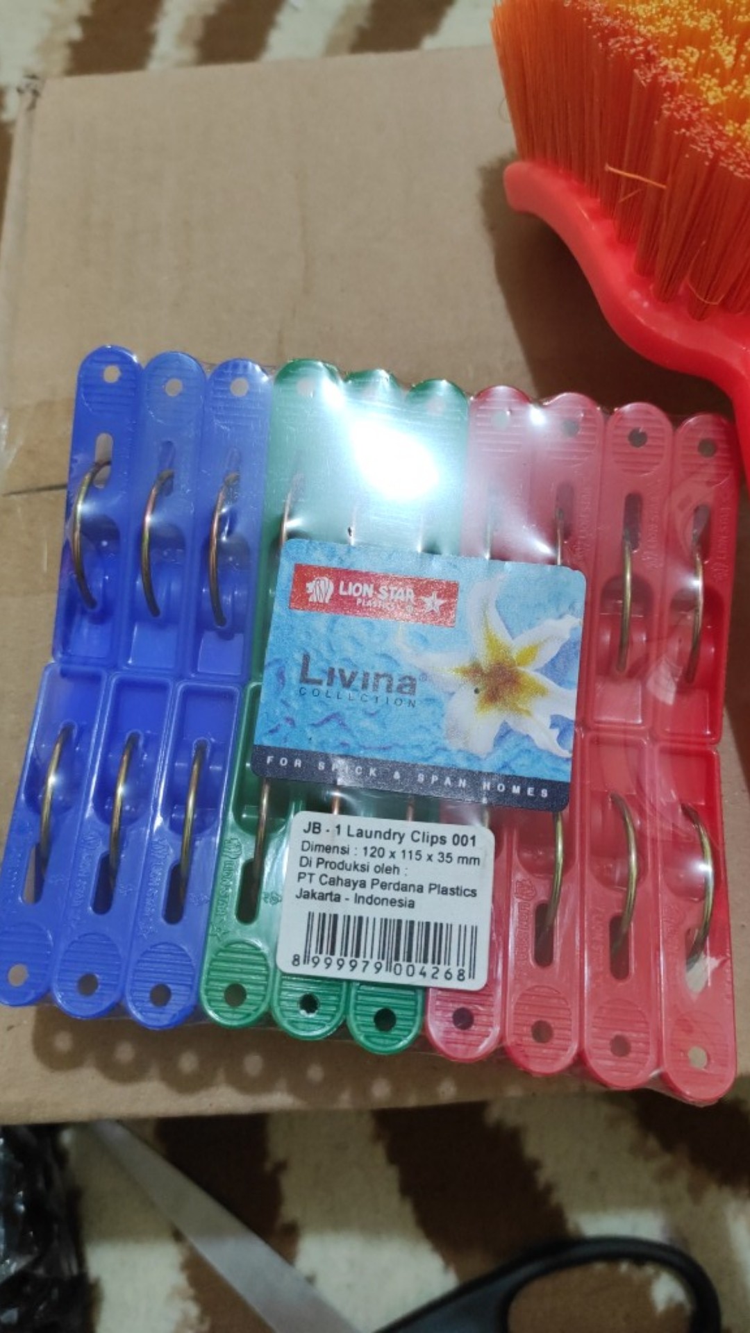 Jepitan Baju / Laundry Clip Lion Star Isi 20pcs