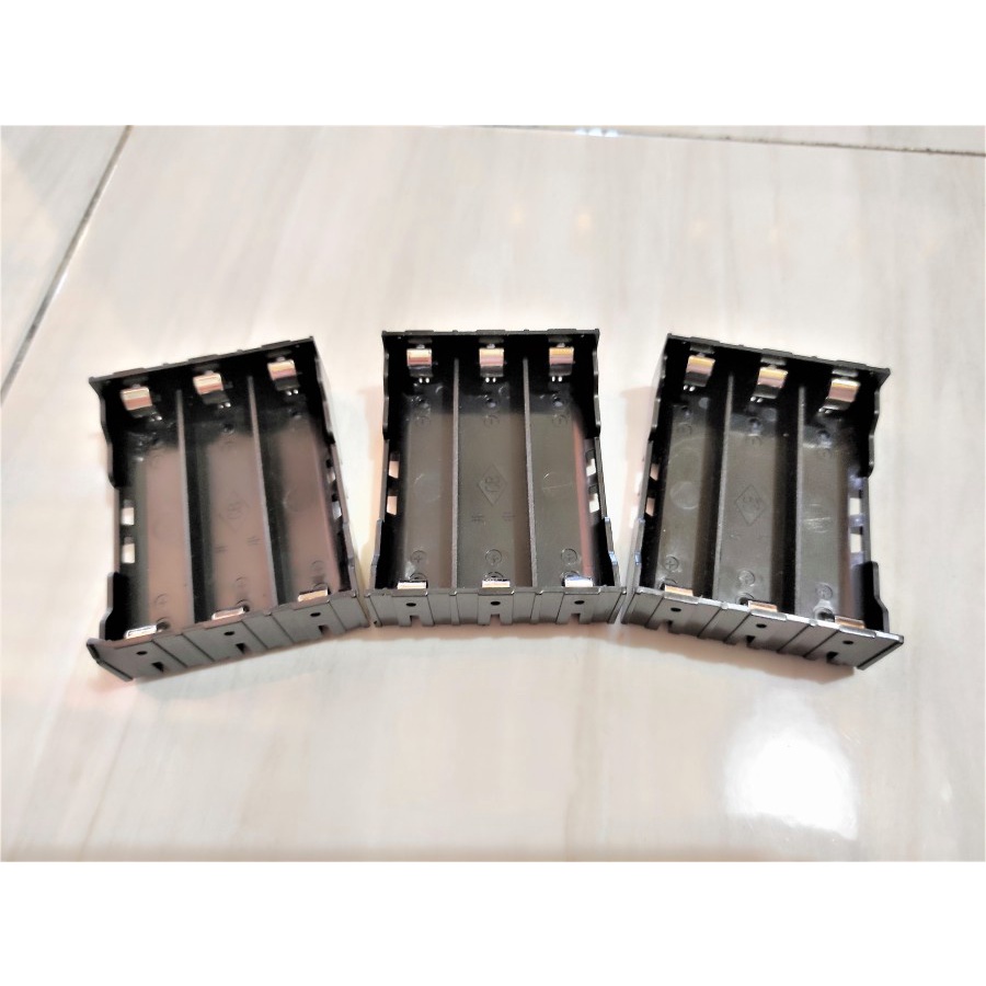 Lithium Ion 18650 Box 3x / 3S / 3 Slot Battery Holder Paralel 4.2V Seri 12.6V Case / Casing