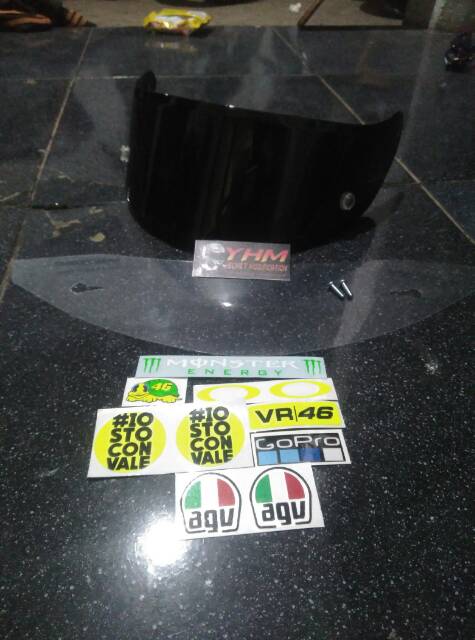 Sticker Set visor Arai Agv Kyt Shoei Ink Zeus Kbc Nolan RSV Dll