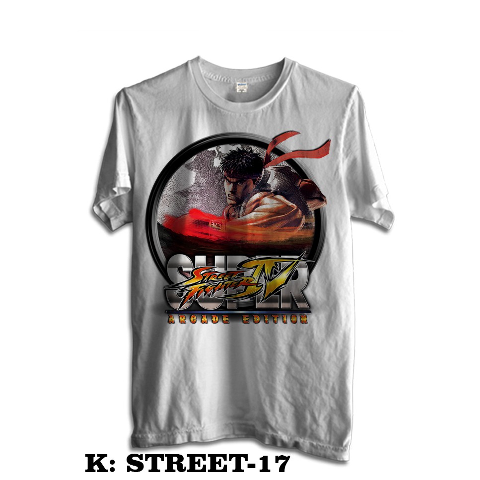 KAOS STREET FIGHTER TSHIRT FILM STREET FIGHTER 17