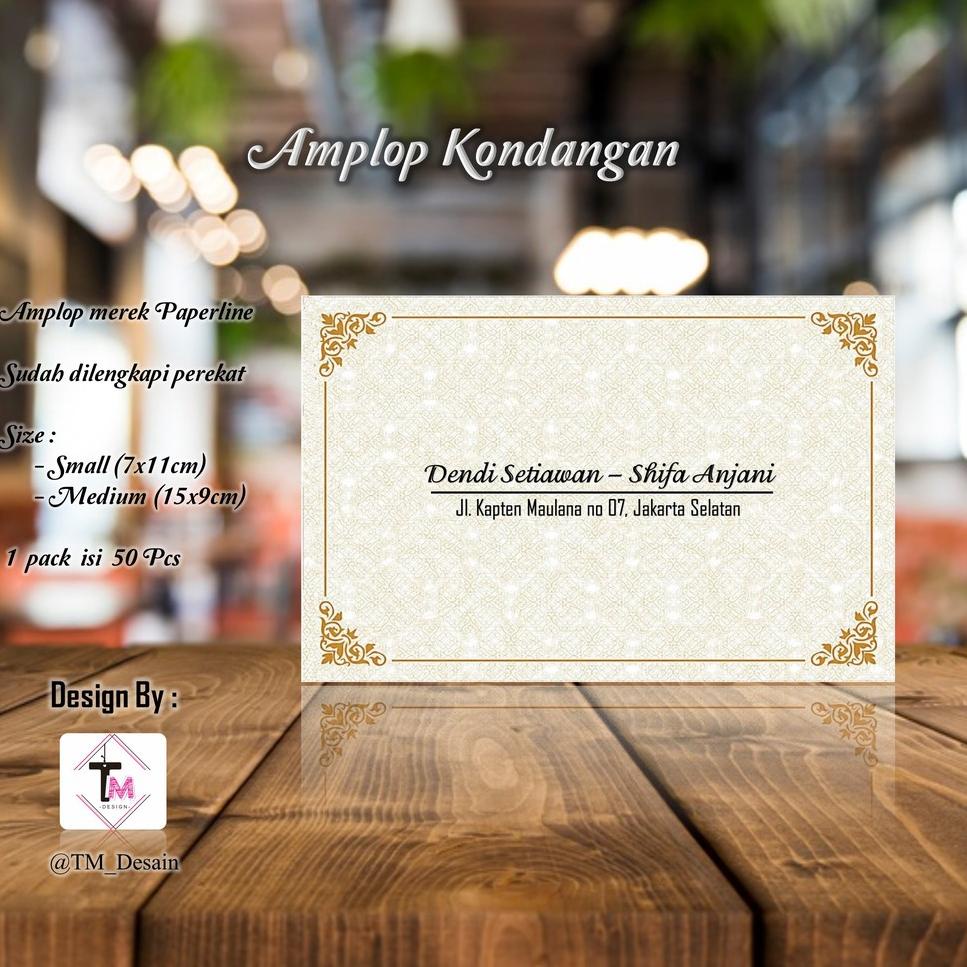 

(T2S5) ⭐️ Kode D55 - Amplop Kondangan / Amplop Desain / Amplop Nama - @TM_Desain isi 50pcs //Readi@lagi