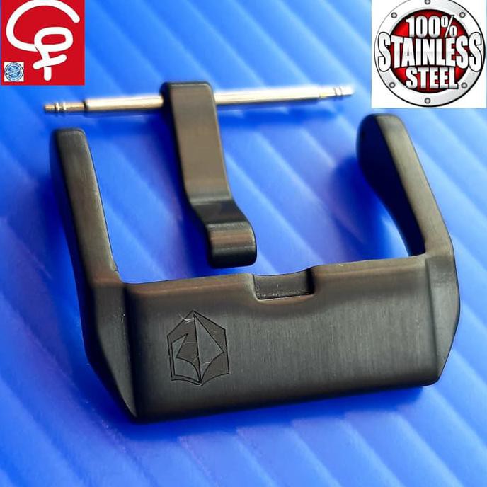 BLACK BUCKLE WATCH TALI JAM TANGAN NEW EXPEDITION STAINLESS STEEL