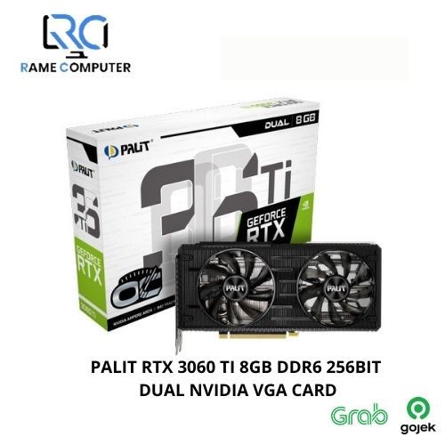 PALIT RTX 3060 TI 8GB DDR6 256BIT DUAL NVIDIA VGA CARD