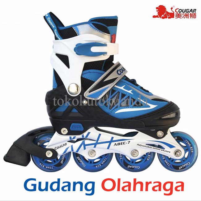 Sepatu Roda (Size M) Inline Skate COUGAR Blue Black