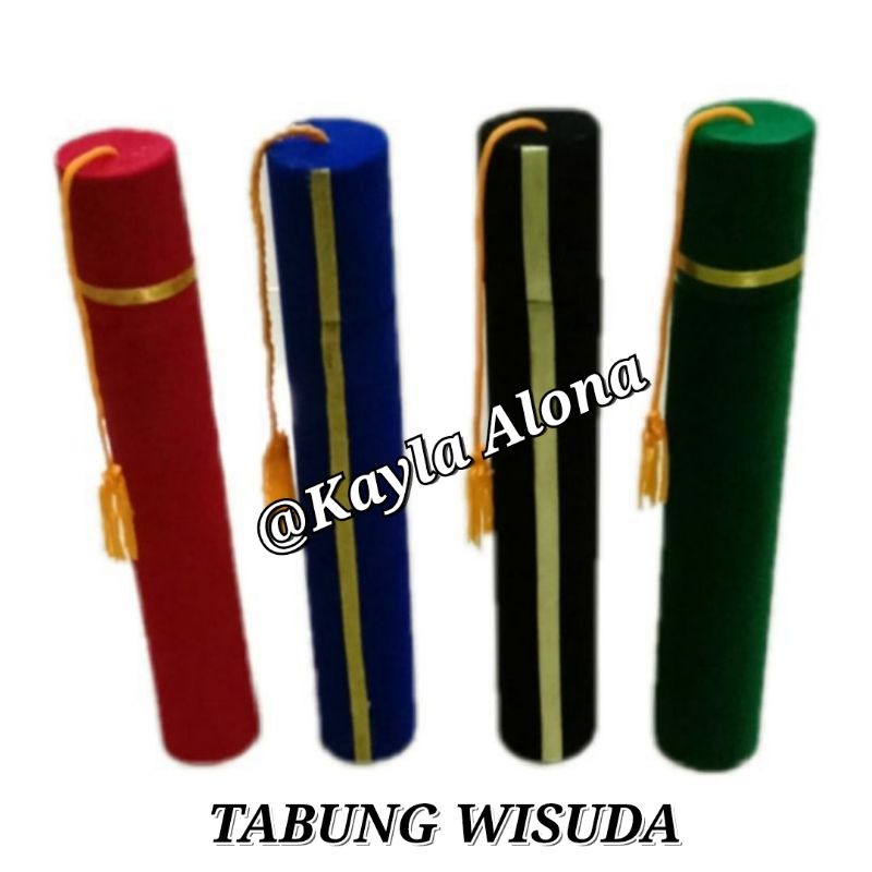 TABUNG TOGA WISUDA bahan BLUDRU