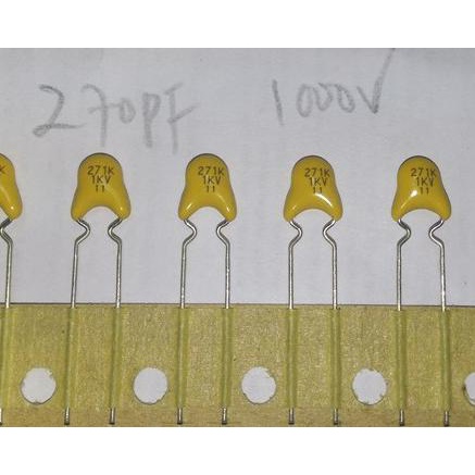 Capacitor Ceramic 271K 1Kv 270Pf 1000V Nivic00 Dijamin