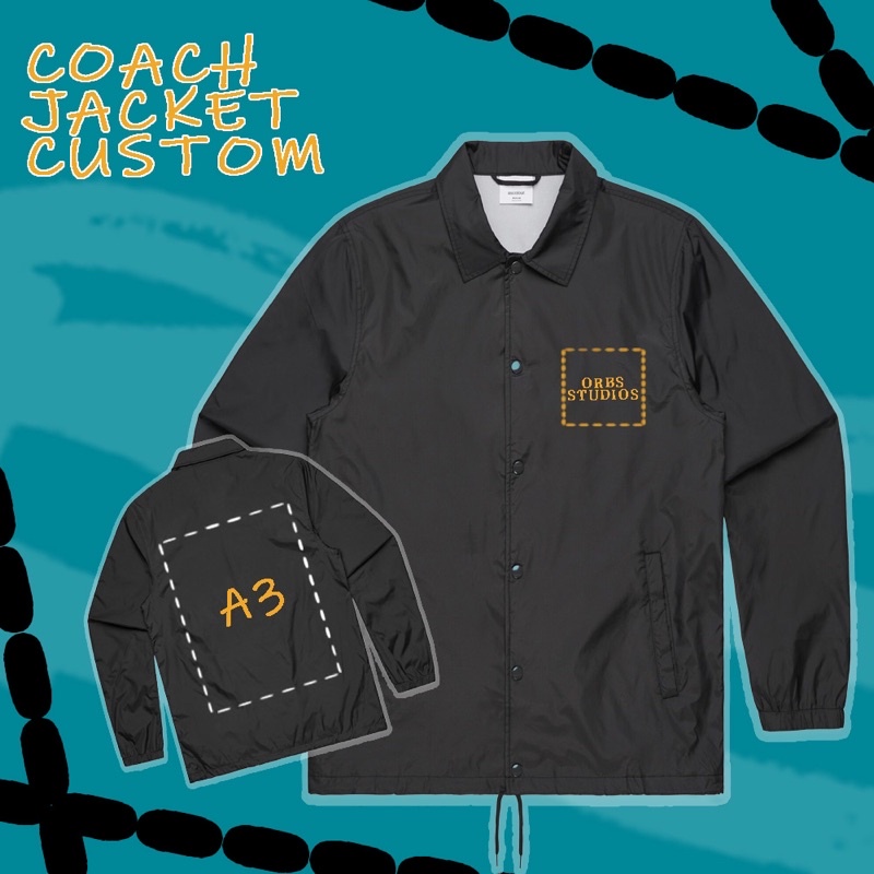 coach jacket custom windbreaker