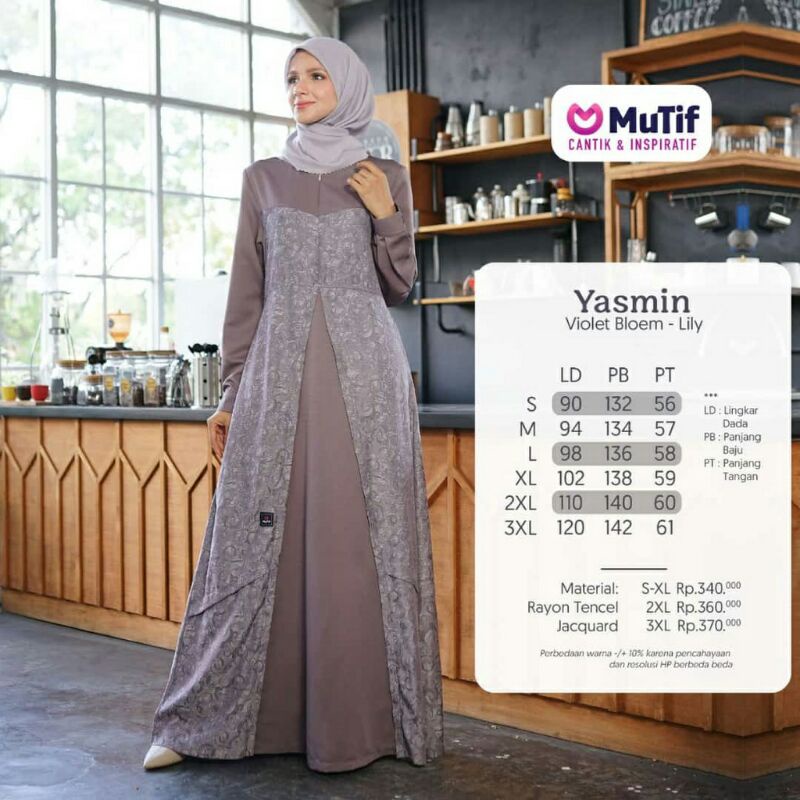 GAMIS MUTIF YASMIN