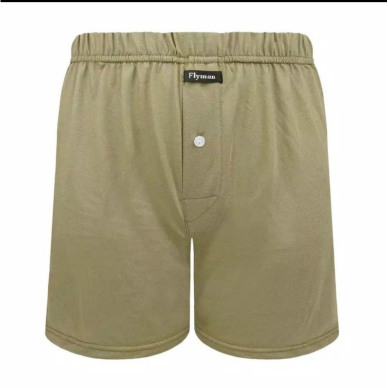 FLYMAN FM 3330 celana dalam Boxer Santai Cotton Basic (3 pcs)