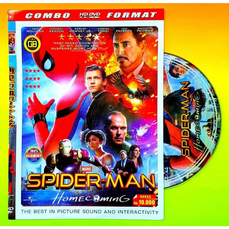 Kaset Video Film Spiderman Home Coming - Kaset Video Movie Film Bioskop Terpopuler Terlaris