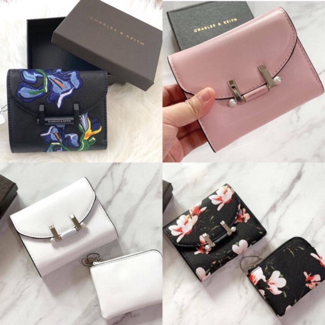 Dompet Charles Keith Ori Dompet CK Bunga Dompet Lipat Dompet Charles Keith Ori Dompet CK Bunga Dompet Lipat