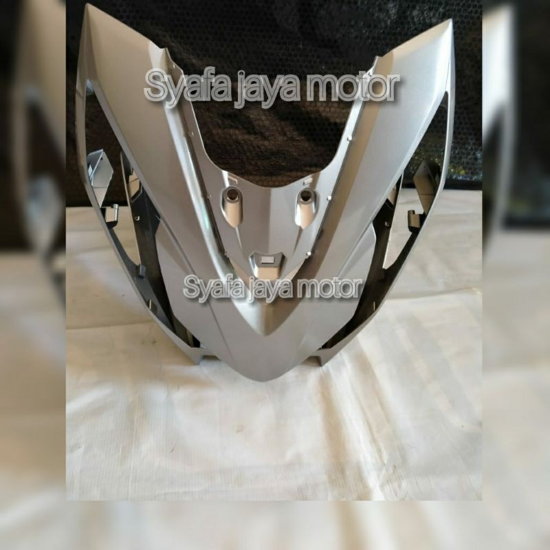 Tameng depan panel lampu beat delux 2020-2021 silver original  honda