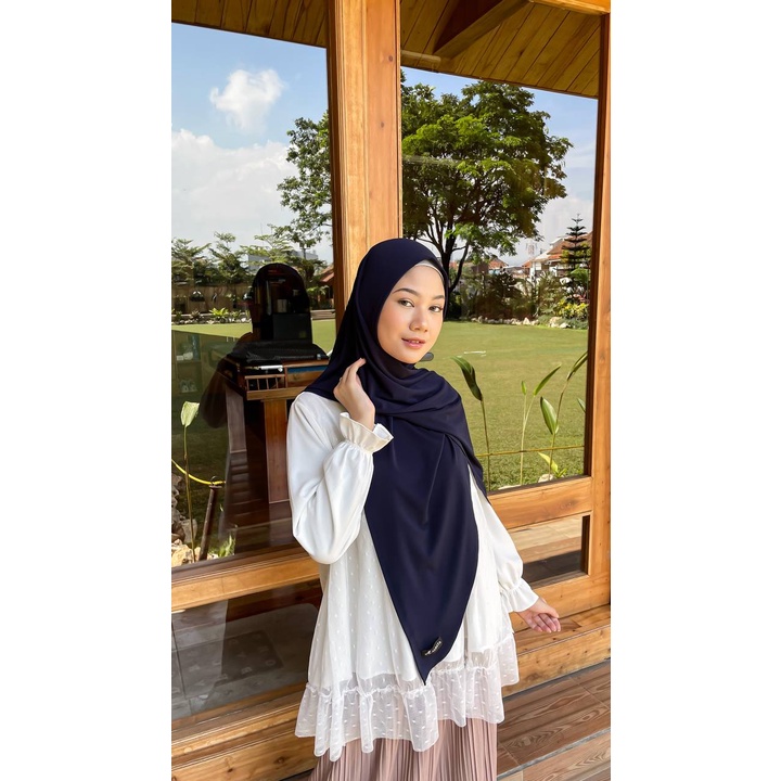 Izzy Square Instant - Albata Hijab-Izzy Night Blue