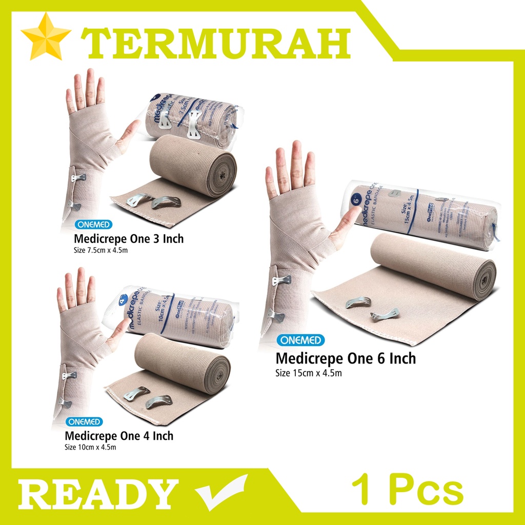 Perban Elastis Onemed Medicrepe Warna Cokelat Patah Tulang Kaki Tangan