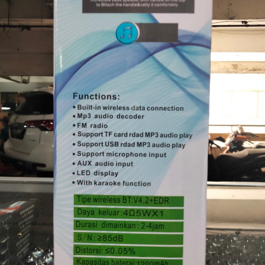 Speaker Fleco Bluetooth F-1915 Terbaru + Mic