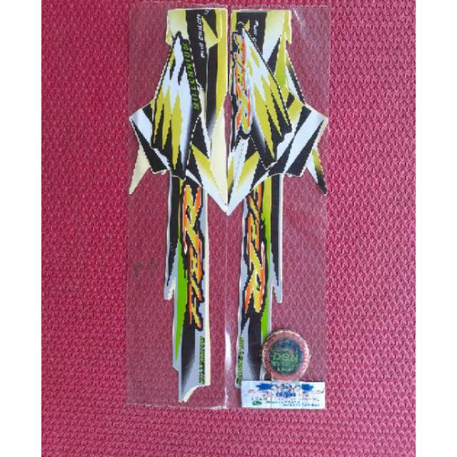 STRIPING STICKER STANDART STIKER LES MOTOR FIZ R MILLENIUM KUNING