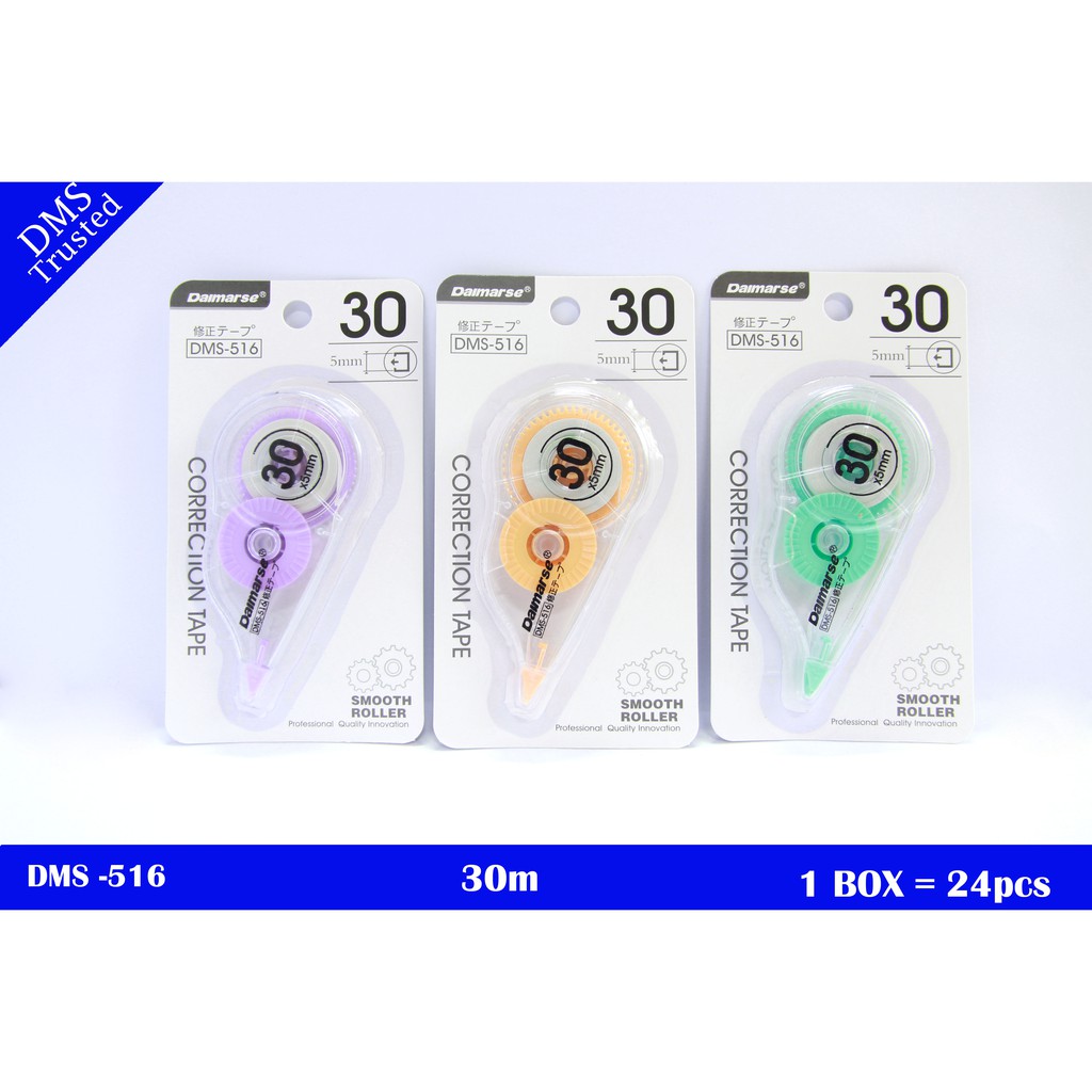 

Tipe X Correction Tape Mini Correction Tape Murah Pita Koreksi Transparan 30 32 Meter - Daimarse 516