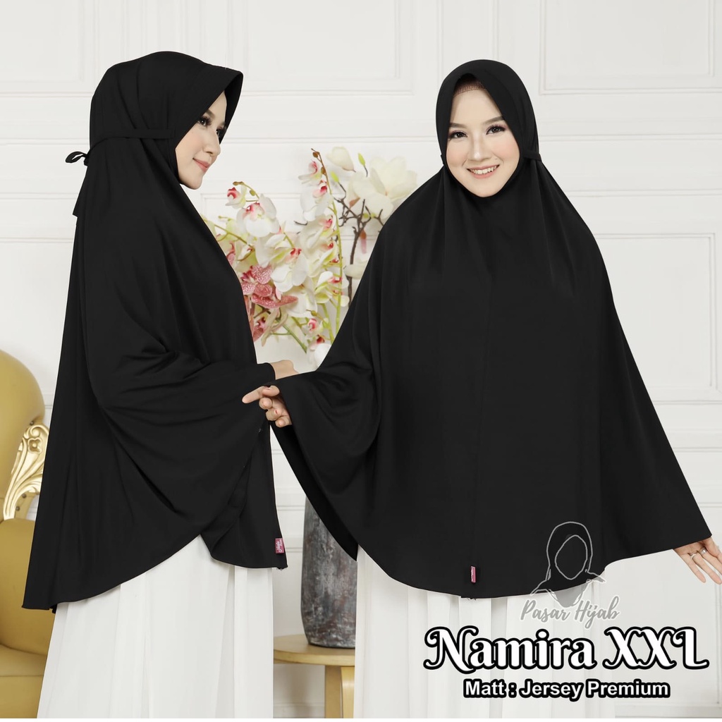 Hijab Instan Namira Size XXL Jilbab Bergo Jersey Premium Terbaru Kerudung Jumbo Pasar Hija'b