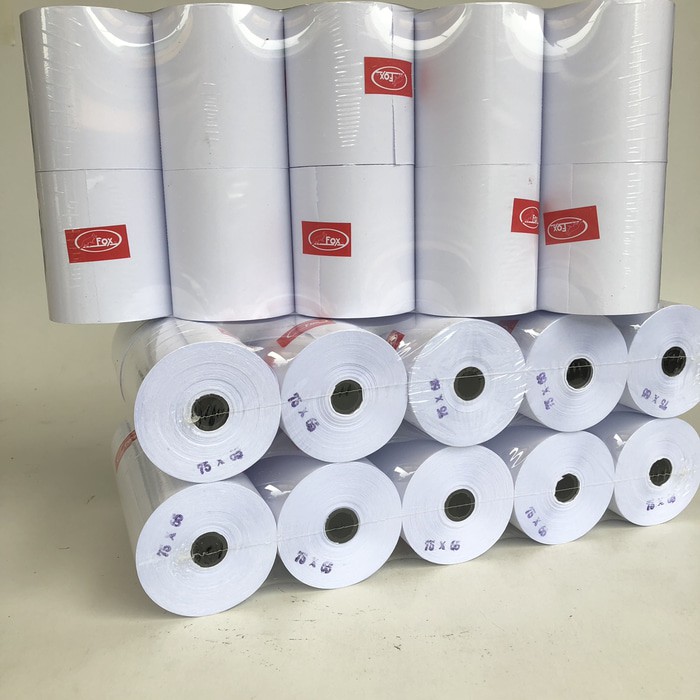 

Unik struk kasir 75x65 FOX bahan HVS (10 pcs) Berkualitas