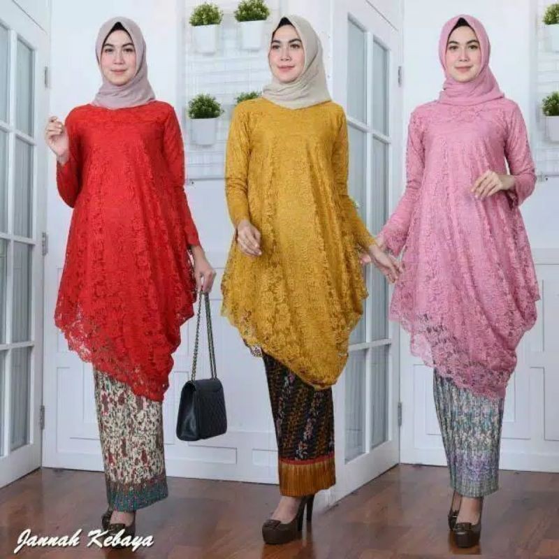 BROKAT MIRING/TUNIK MIRING/REAL PICT/KEBAYA MODERN