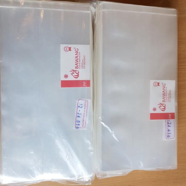 ➫ PLASTIK PP BAWANG BENING TEBAL / PLASTIK KANTONG BENING MERK BAWANG - PP BAWANG 10x17 ➢