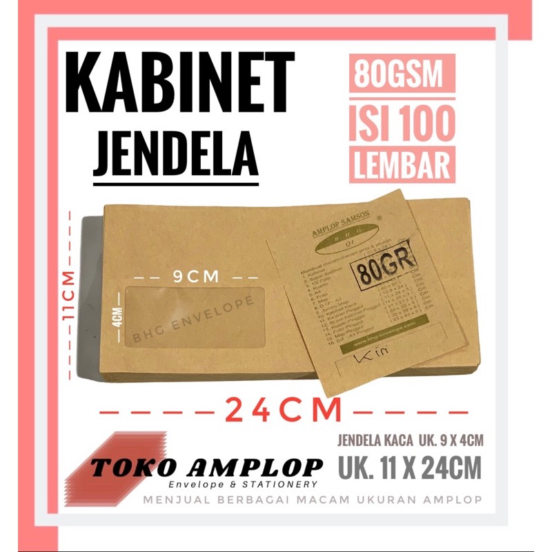 

Amplop Coklat Kabinet Kaca Kiri/Kanan 80gsm BHG (Import)