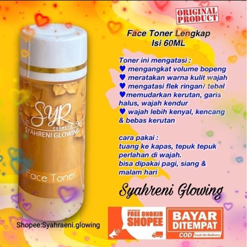 Toner syahreni glowing