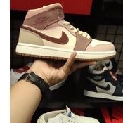 Jordan 1 Mid SE Dark Pony Smoky Mauve (W)-Barely Orange/Dark Pony-Pale Ivory-Smokey Mauve-Rosewood G