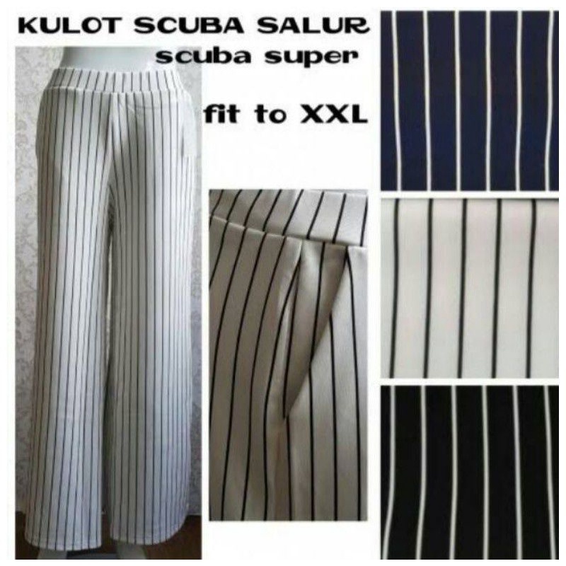 CELANA KULOT MOTIF STRIPE SALUR