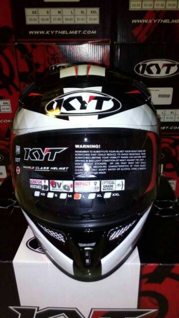 KYT K2 RIDER DIAMOND BLACK WHITE