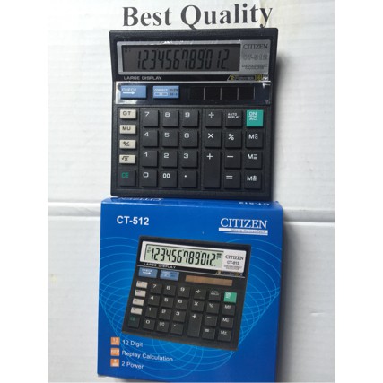 

Termurah KALKULATOR 12 DIGIT ANGKA MERK CITIZEN TIPE CT-512