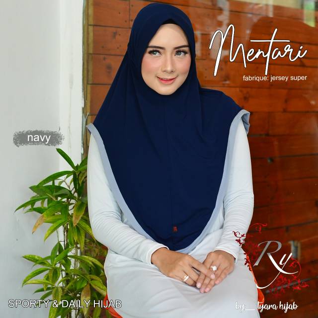 Bergo Serut Sporty &amp; Daily Hijab Mentari original Tyara Hijab