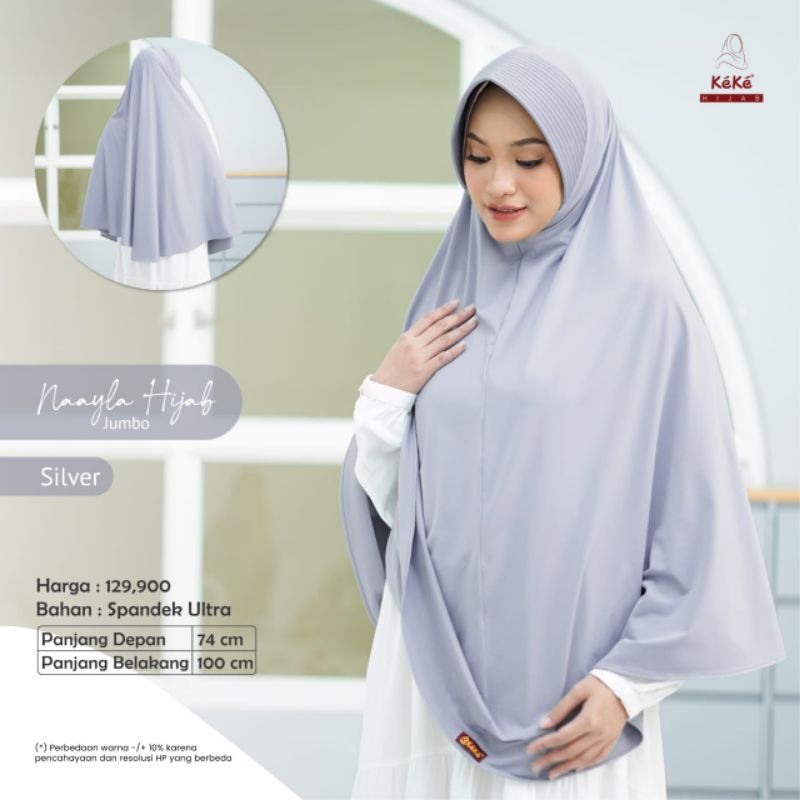 Jilbab Nayla Jumbo Ternyaman//Jilbab Jumbo dari Keke//Jilbab Jumbo Termurah