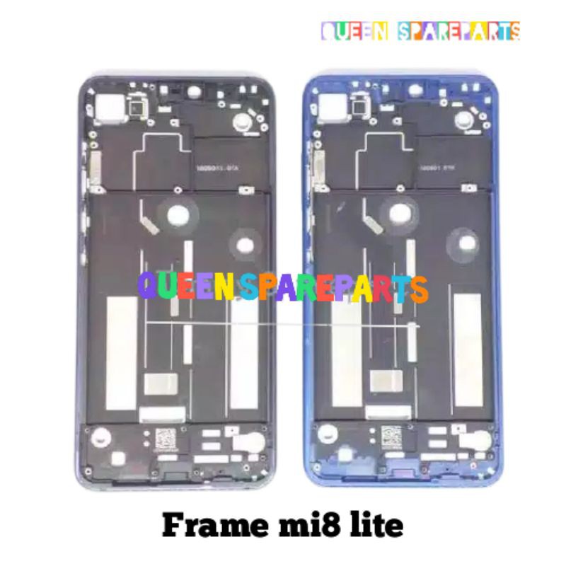 FRAME LCD - TULANG LCD XIAOMI MI8 LITE TATAKAN LCD BAZZEL BAZEL