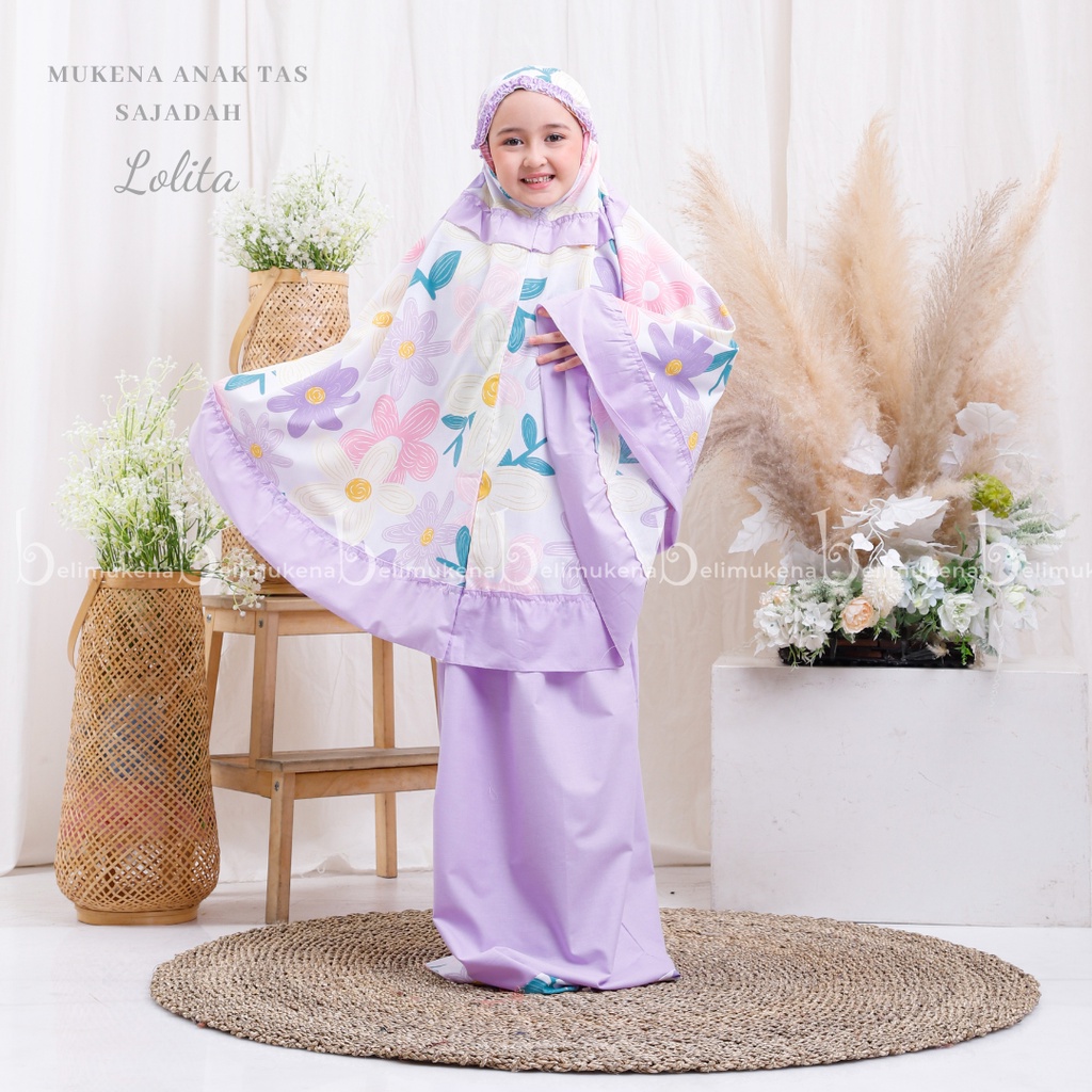 Mukena Anak Katun Lolita ( Tas Sajadah )