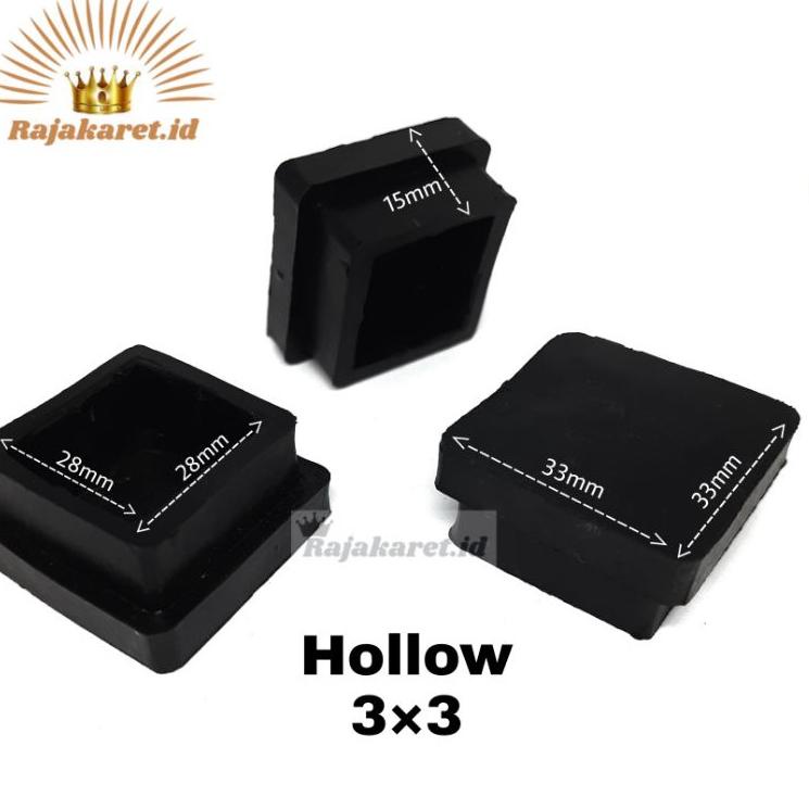Big Sale HGROV Plastik Hollow Holo 3×3 cm / 30x30 mm Kaki Kursi Meja Tutup Besi Hollow 50 Baru