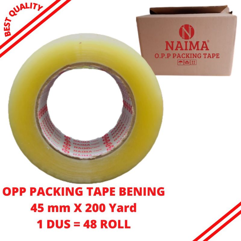 

Lakban Bening Jumbo 200 Yard FULL - Isolasi