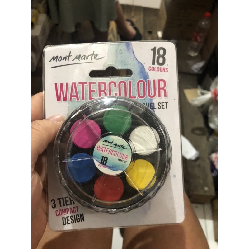 

water color cake mont marte 18 warna