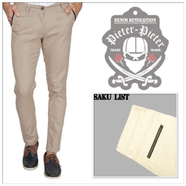 PIETER PIETER CELANA CHINO JUMBO BIG SIZE BESAR UKURAN 27-38 MAN KEKINIAN HITS MAROON HIJAU GREY