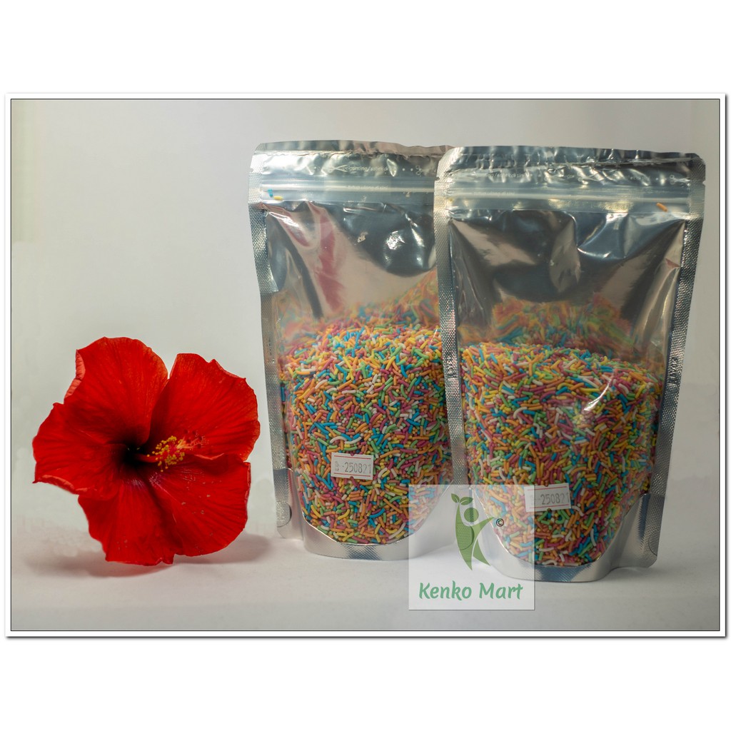 Tulip Meses Pelangi Kemasan Repack 250 gram - Tulip Chocorice Mix 250 gram Repack