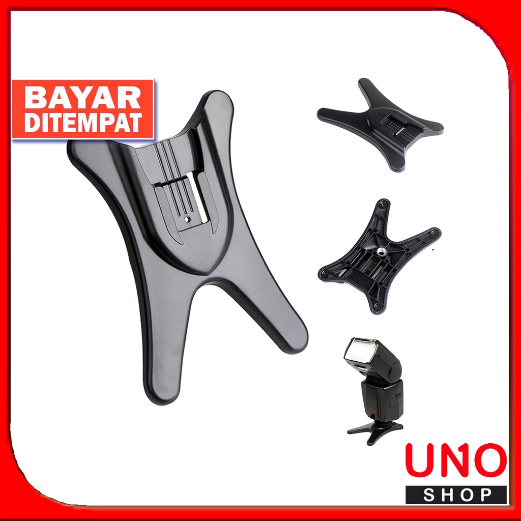 Universal Hot Shoe Flash Light Stand Base Kaki Bebek Canon Nikon Fuji Shopee Indonesia