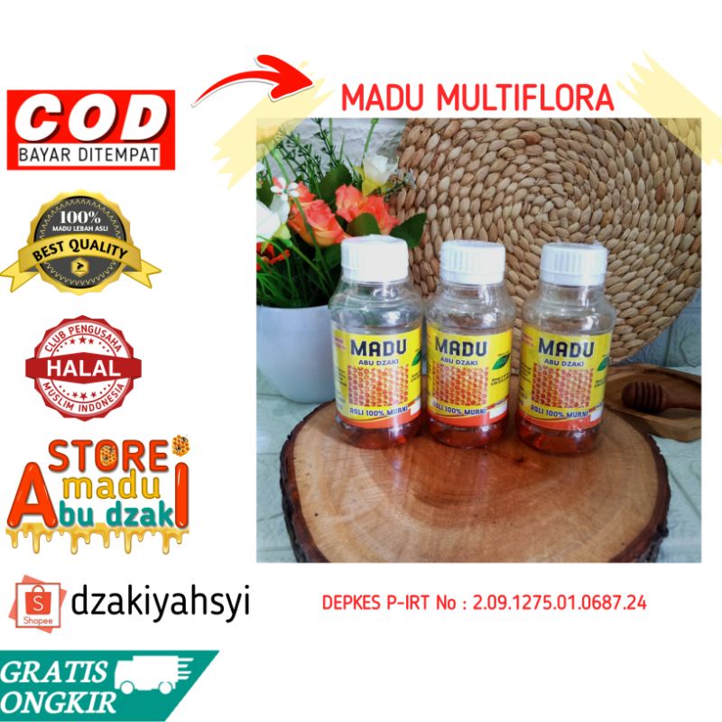 

Madu multiflora Abu Dzaki madu asli BISA COD