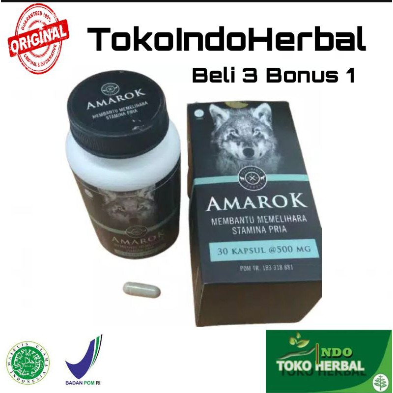 AMAROK ORIGINAL OBAT AMAROK ASLI STAMINA KUAT PRIA BPOM .