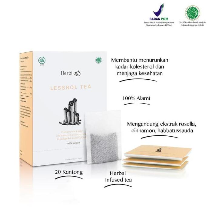 

Herbilogy Lessrol Tea 100% Natural ( Menurunkan Kolestrol )