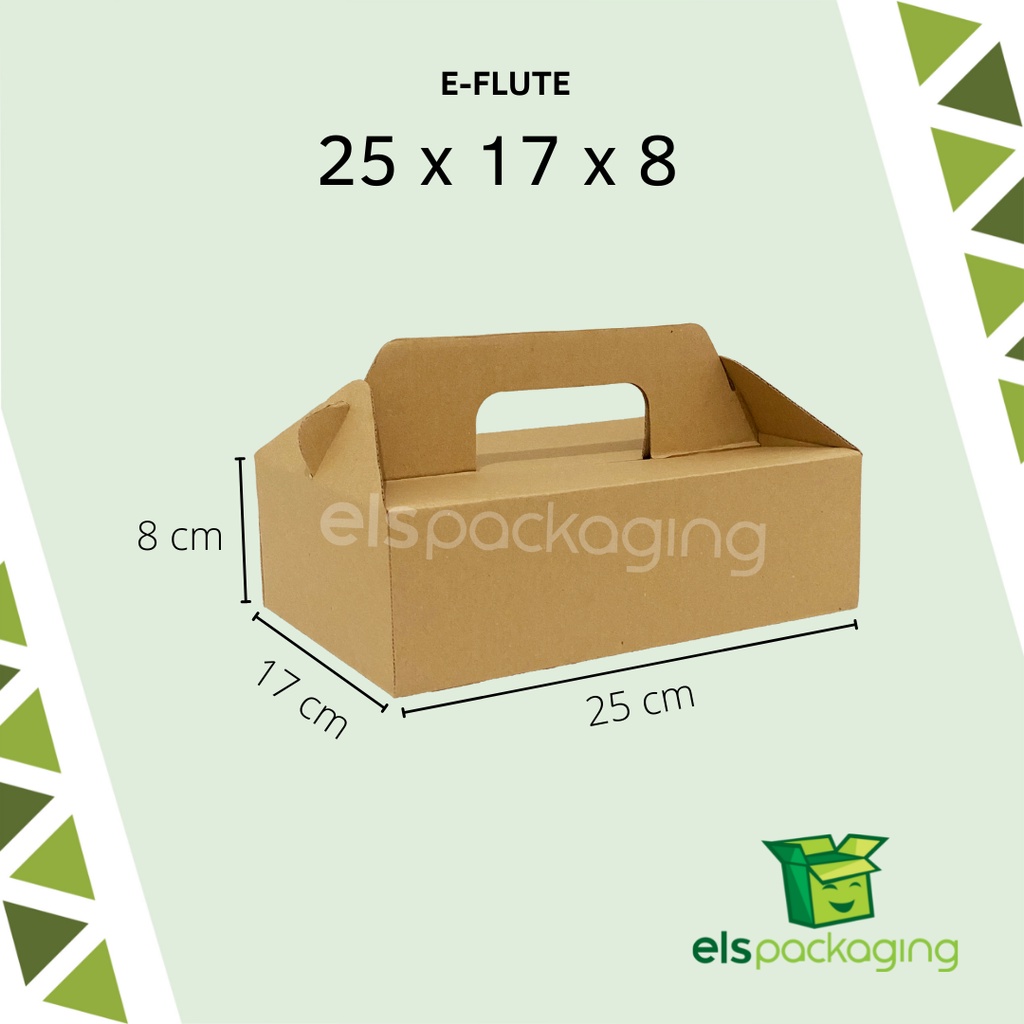 

Kardus Coklat Eflute Corrugated Tebal Dus Catering Hantaran Premium Dus Hampers Box Souvenir // Dus Eflute 25x17x8