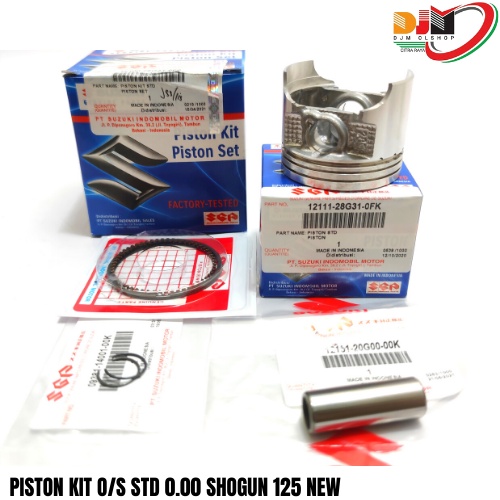 Piston Kit Shogun 125 New Original Suzuki SGP 12100-28G31-0F0-050-100