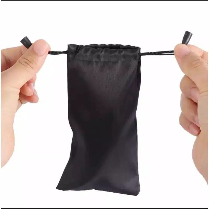 Tempat kacamata kain / Sarung kacamata / Pouch kacamata black