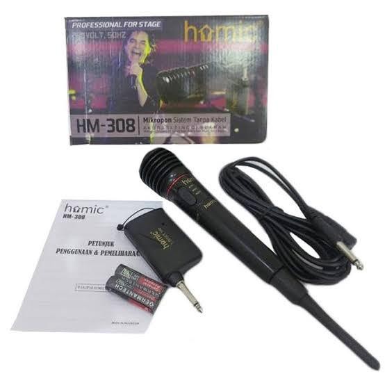 COD Mic Wireless / Homic Wireless Series HM 308 /MIC WIRELESS KARAOKE//MIC SALON AKTIF