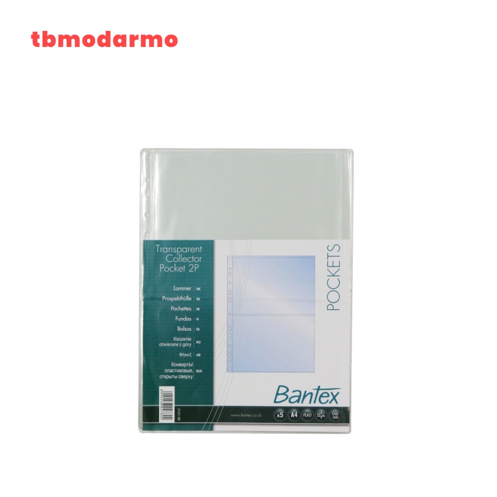 TBMO Bantex Collector Sleeve A4 Photocard 2P Clear 2151 08